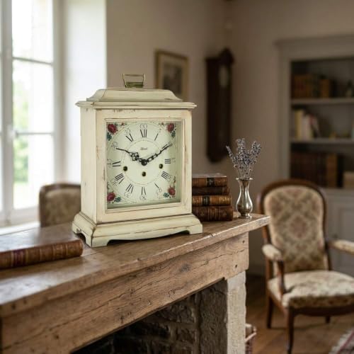hermle-22915-v60340-tischuhr-mechanisch-floral-off-white image 5