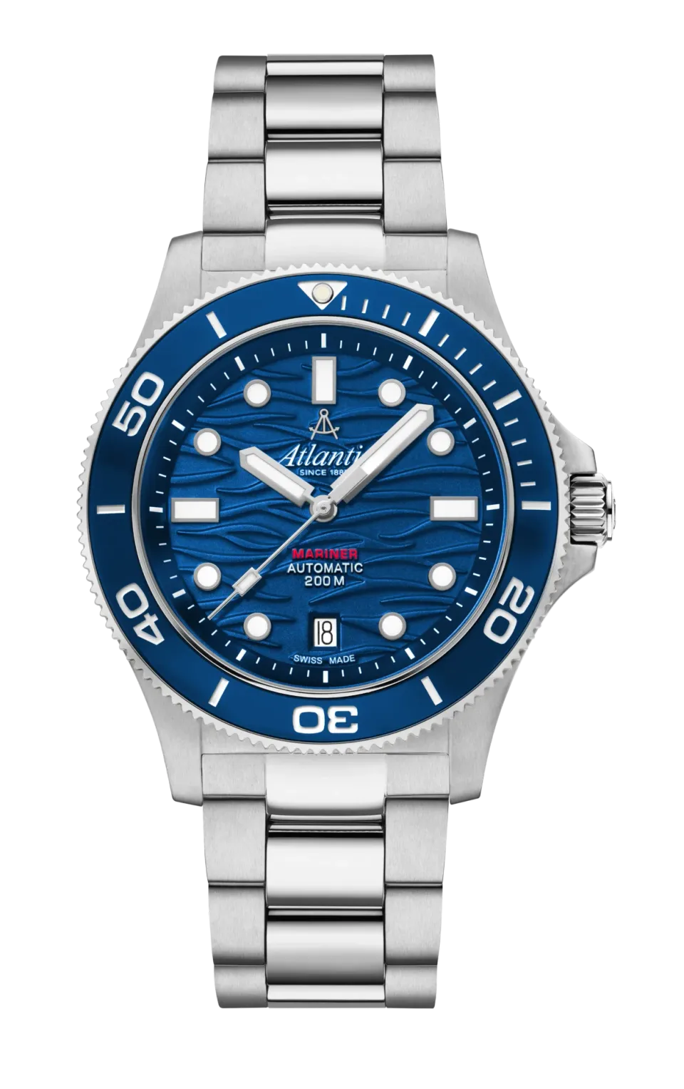 atlantic-watch-mariner-wave-automatic-herrenuhr-blau-stahl image 1