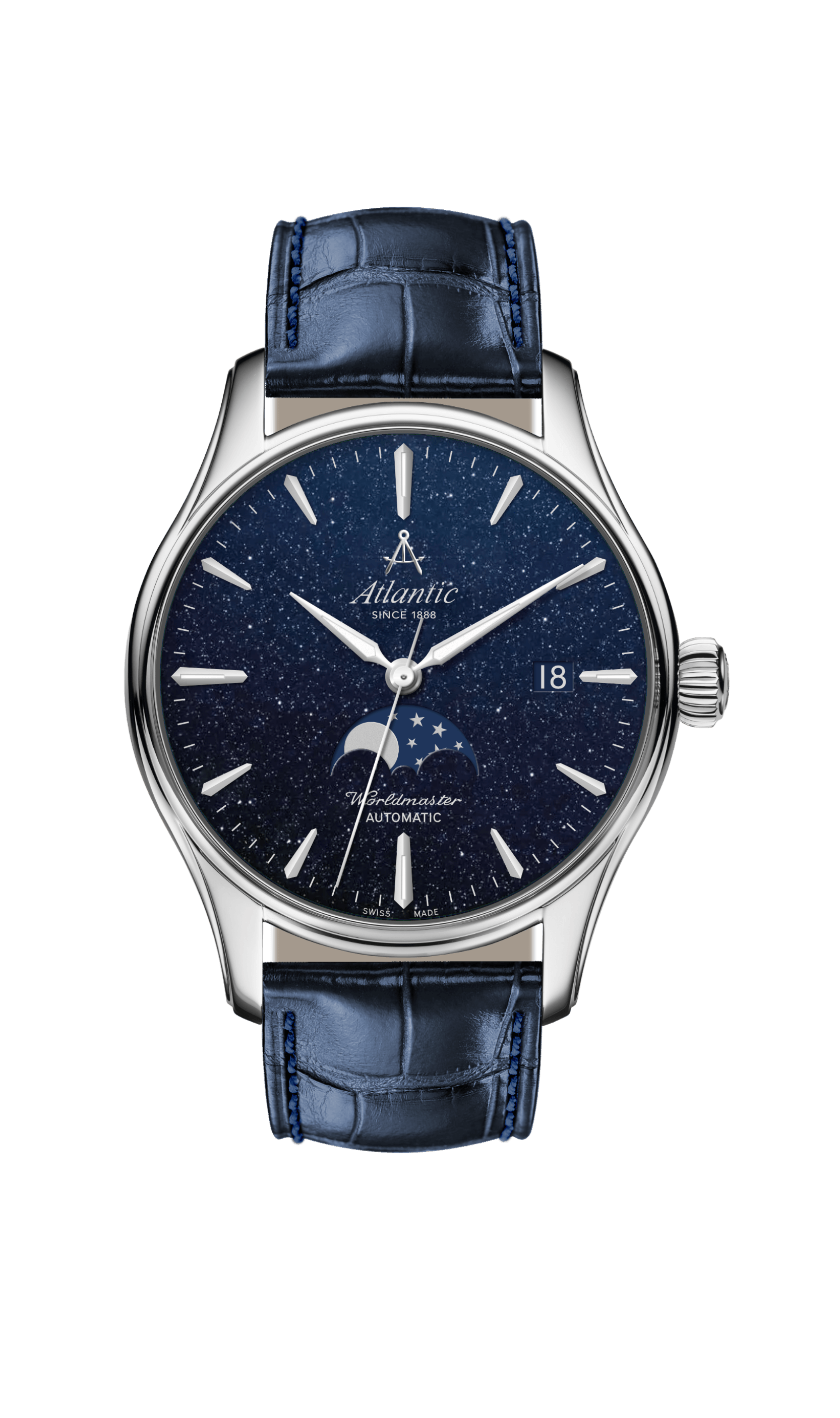 atlantic-watch-worldmaster-automatic-moonphase-aventurine-herrenuhr-38mm image 2
