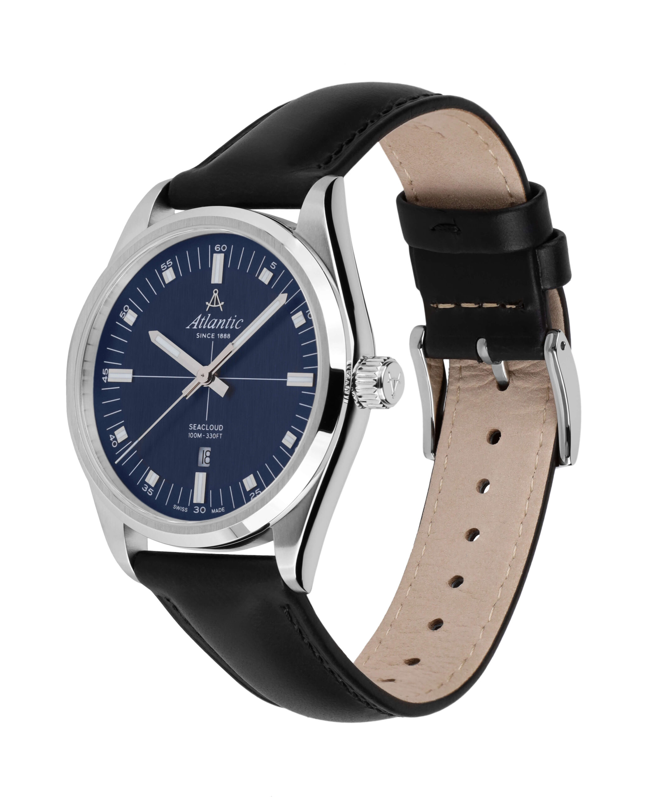 atlantic-watch-seacloud-leder-herrenuhr-blau-saphirglas image 3