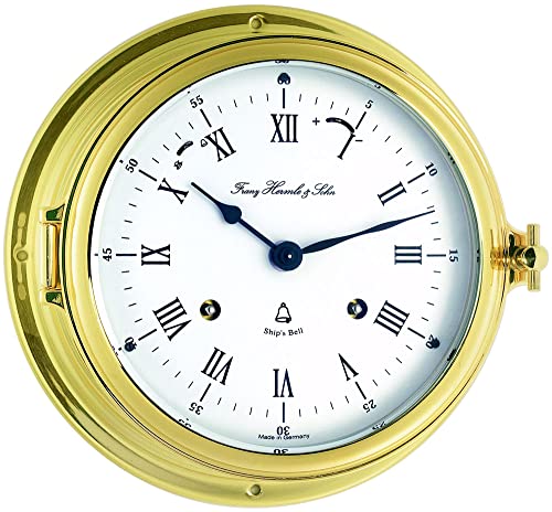 hermle-schiffsuhr-35065-000132-messing-gold-mechanisch-18-cm image 2