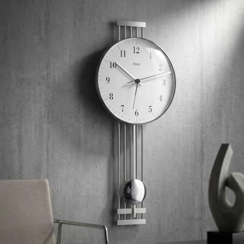 hermle-70981-000871-metallwanduhr-funk-silber image 6