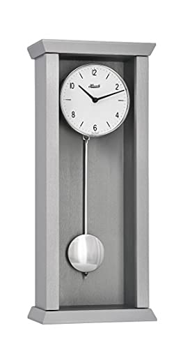 hermle-71002-l12200-avantgardistische-pendelwanduhr-quarz-hellgrau-57-cm image 2