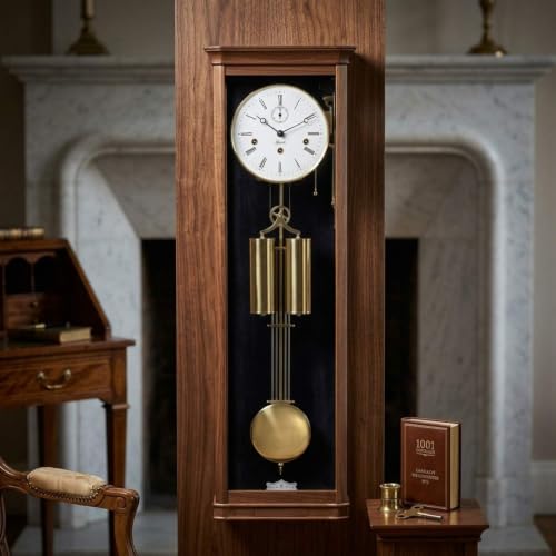 hermle-regulateur-kirschbaum-messing-mechanische-tischuhr-8-tage-mit-westminster image 6