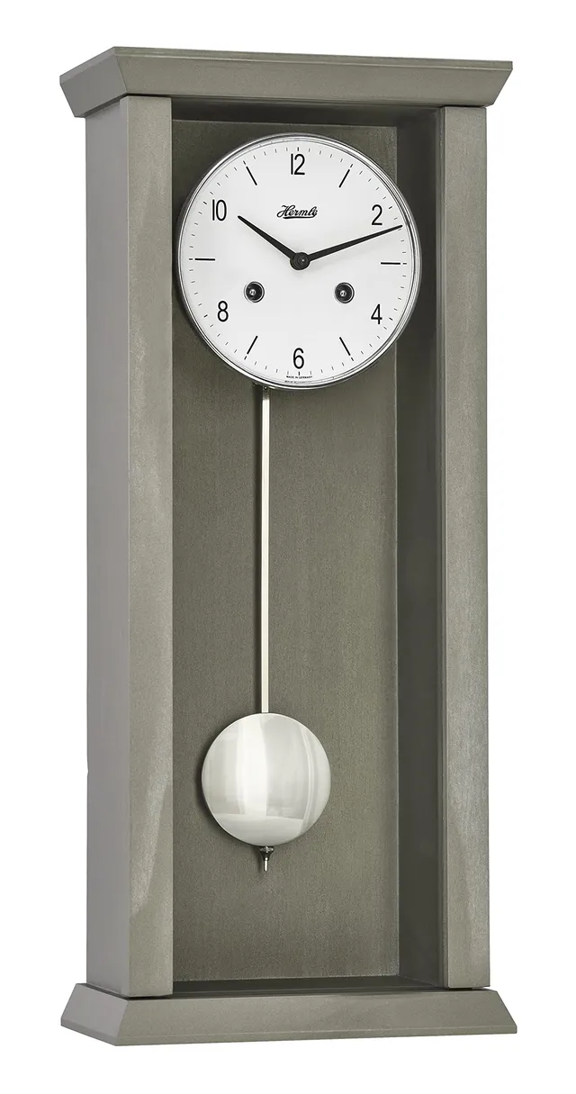 hermle-71002-u60141-avantgardistische-pendelwanduhr-mechanisch-dunkelgrau-57-cm image 1
