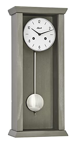hermle-71002-u60141-avantgardistische-pendelwanduhr-mechanisch-dunkelgrau-57-cm image 2