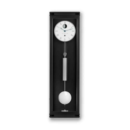 hermle-71012-740761-regulator-pendelwanduhr-monatsl-ufer-mondphase-schwarz-wei-9 image 4