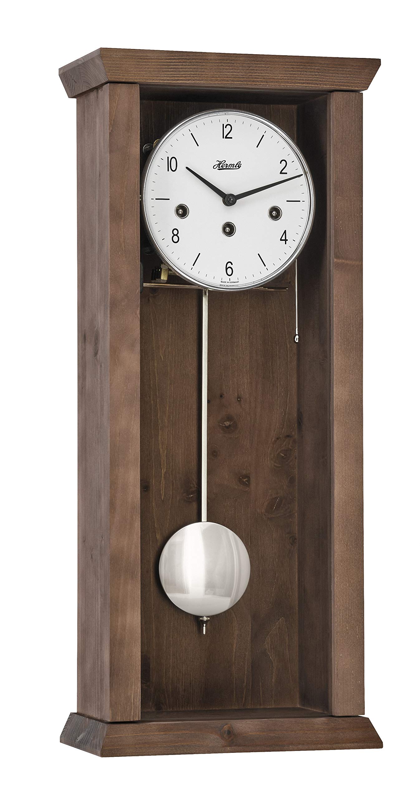 hermle-71002-030141-pendelwanduhr-mechanisch-nussbaum-mit-halbstundenschlag image 1