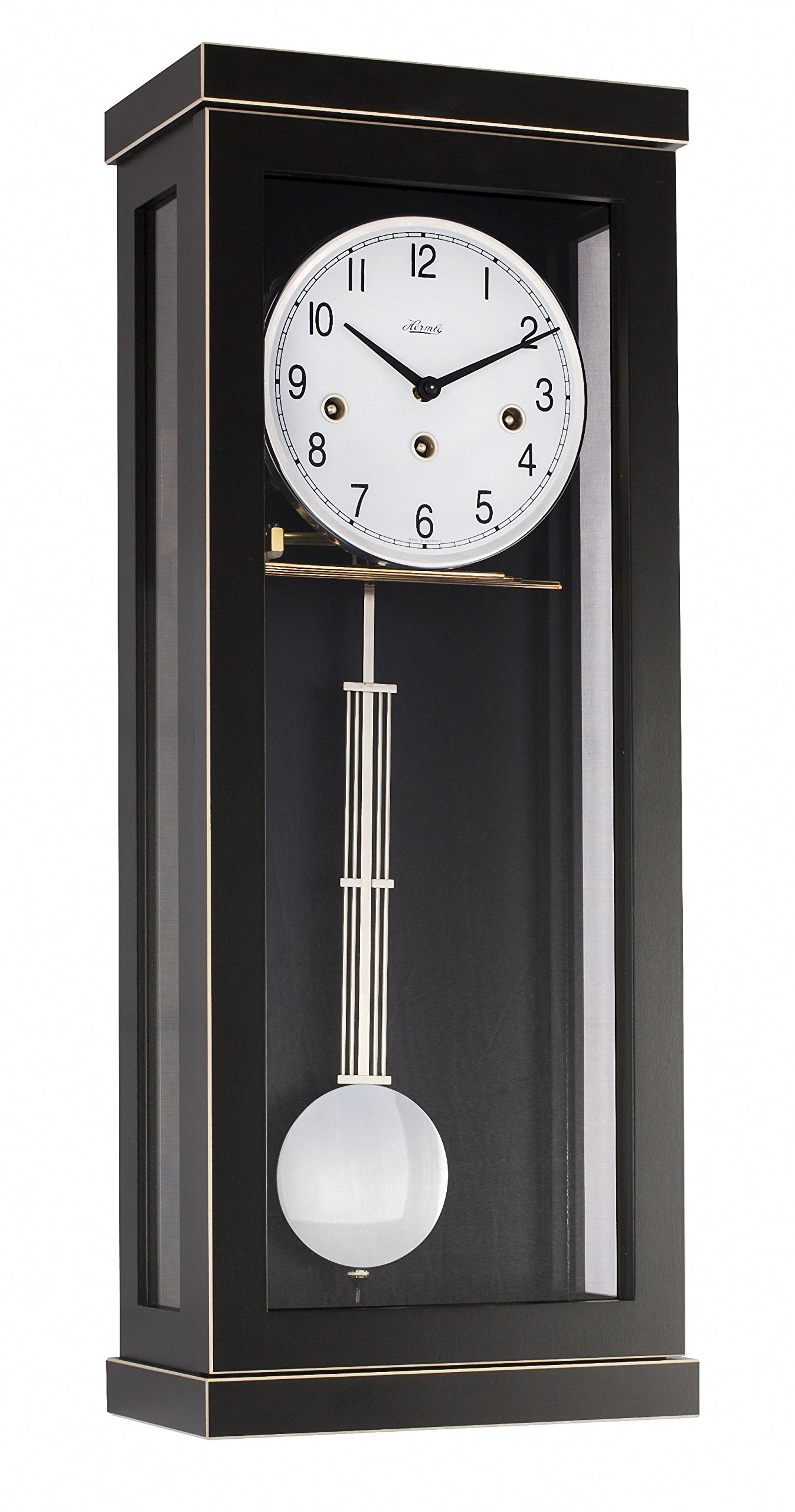 hermle-70989-030341-westminster-wanduhr-nussbaum-57-cm-mechanisch-8-tage image 6