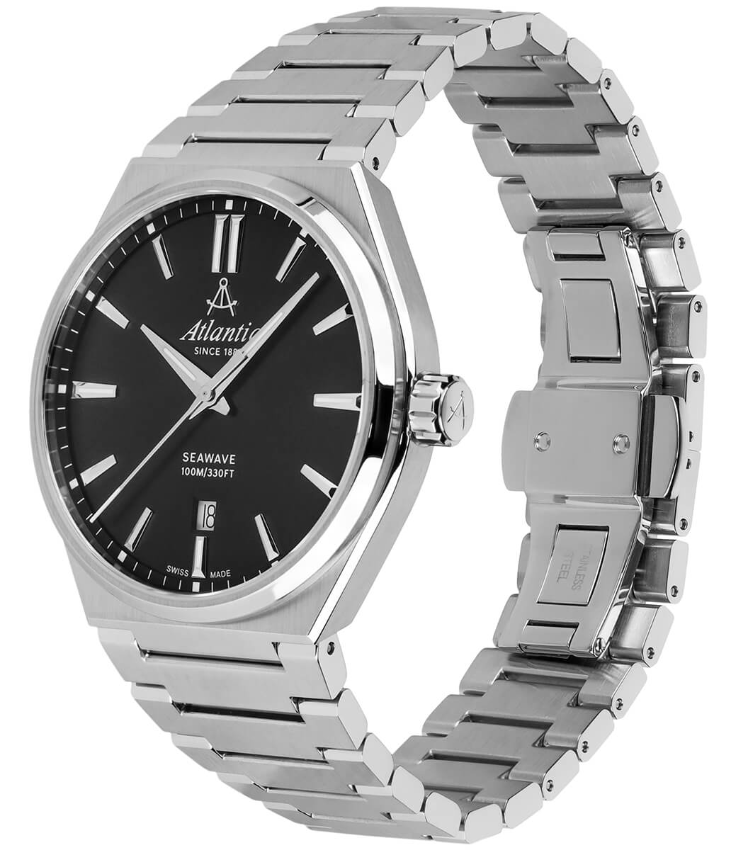 atlantic-watch-seawave-gents-40mm-quartz-schwarzes-zifferblatt image 2