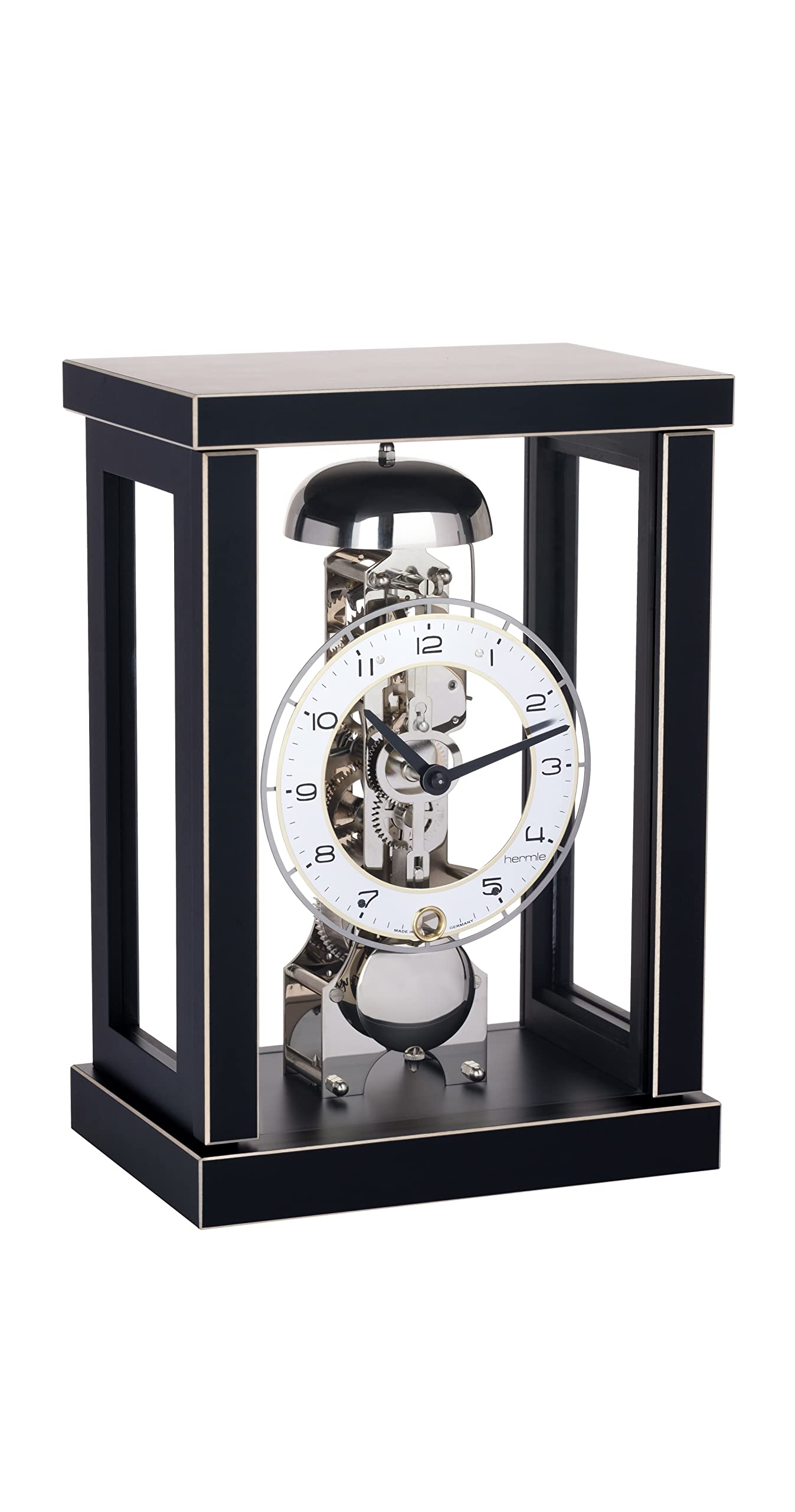 hermle-23056-740791-tischuhr-schwarz-mechanik-14-tage image 1