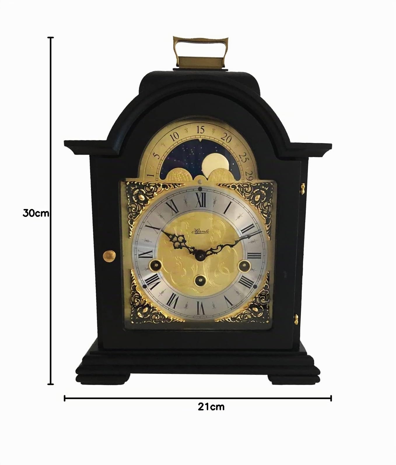 hermle-22864-740340-tischuhr-schwarz-mondphase-westminster image 4