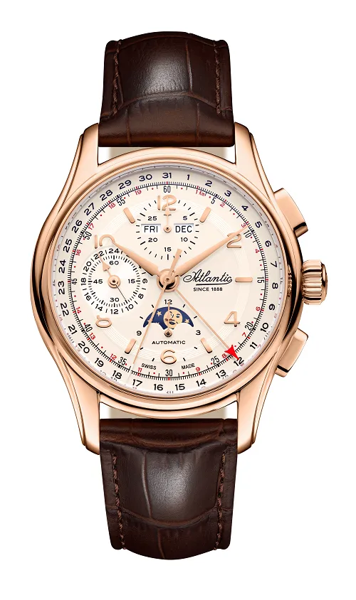 atlantic-watch-worldmaster-1888-automatic-moonphase-chronograph-ros-gold-limitie image 1