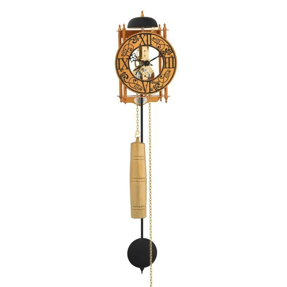 hermle-71015-t10711-skelett-pendelwanduhr-orange-8-tage-62-cm image 1