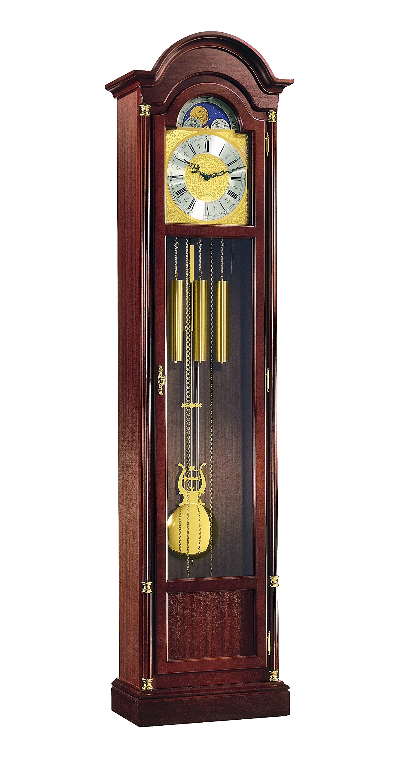 hermle-01079-030451-mechanische-standuhr-nussbaum-braun image 1