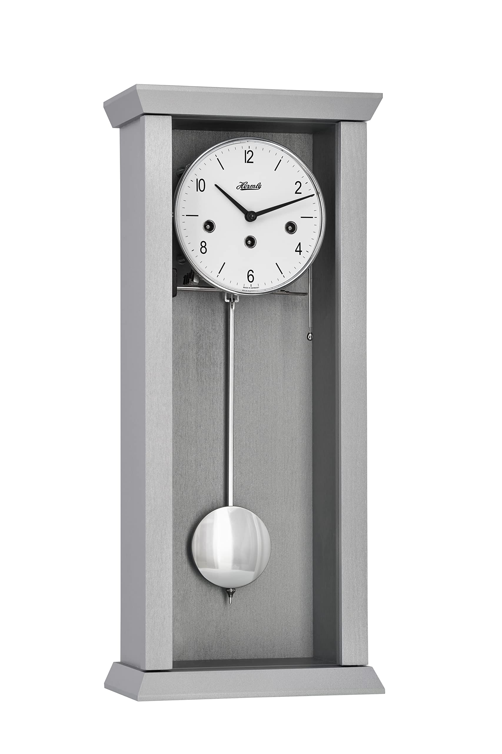 hermle-71002-l10341-avantgarde-pendelwanduhr-westminster-hellgrau image 1