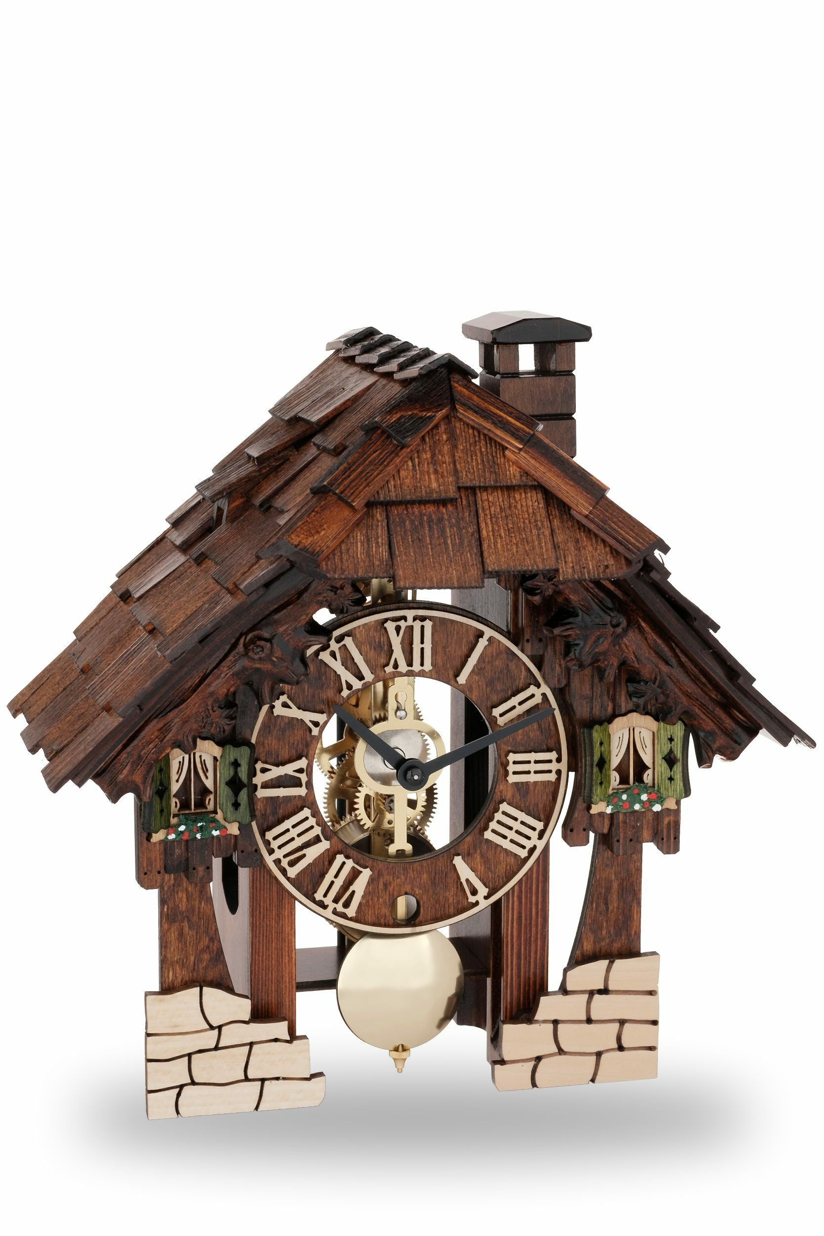 hermle-23030-030711-schwarzwalduhr-wanduhr-aus-echtholz-24-cm-mit-8-tage-werk image 1