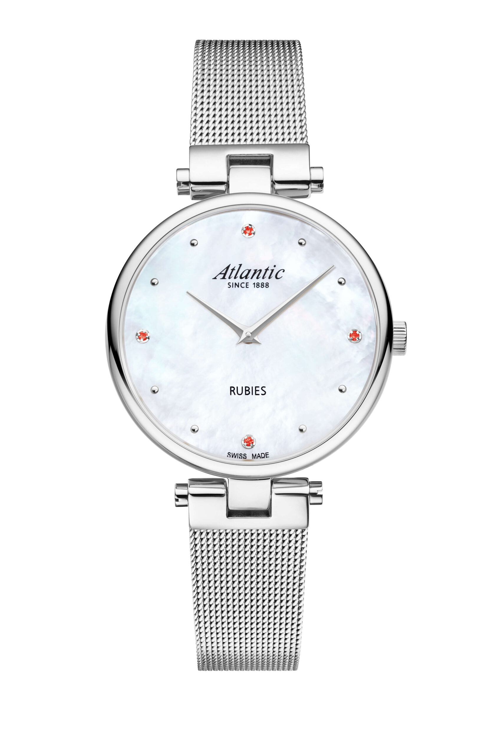 atlantic-watch-elegance-royal-rubies-edition-damen-edelstahl image 1