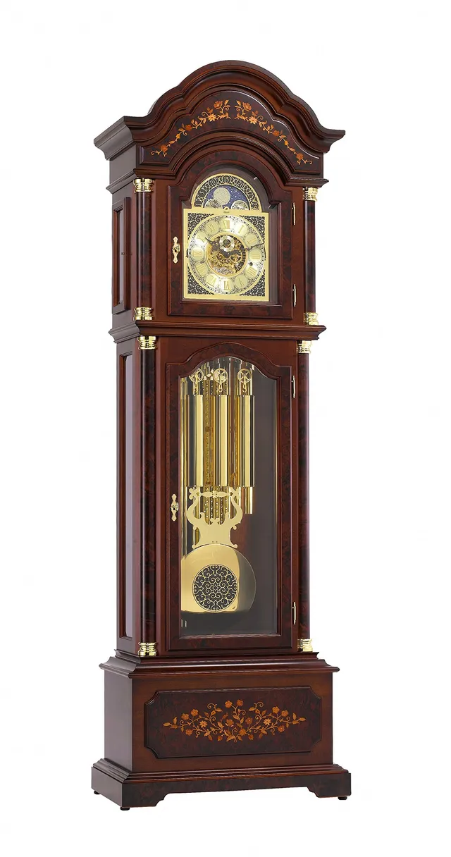 hermle-01210-031171-standuhr-nussbaum-westminster-seilzugwerk image 1