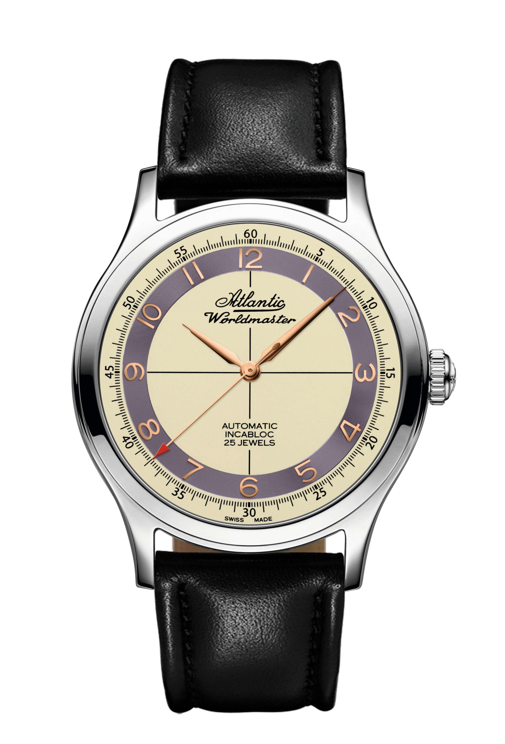 atlantic-watch-worldmaster-original-automatik-herren-armbanduhr-creme-blau image 1