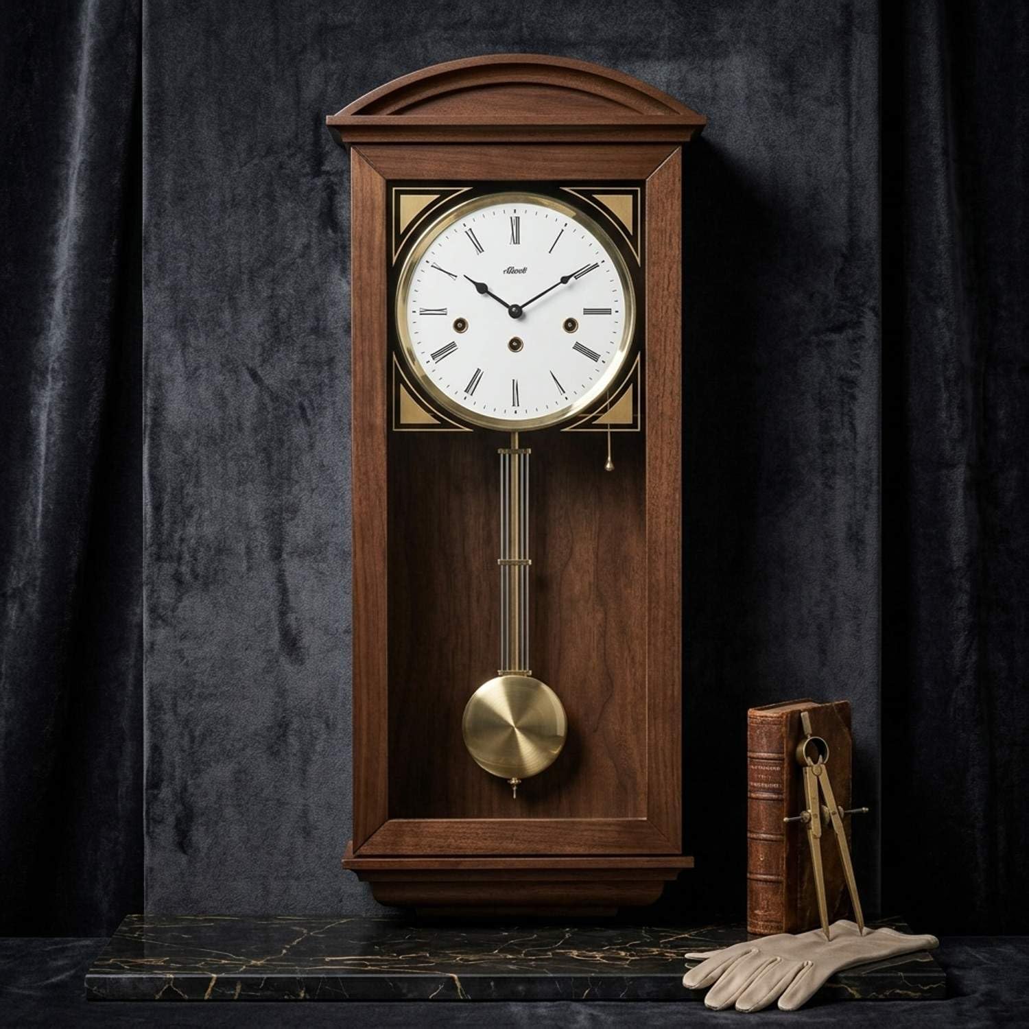 hermle-regulator-pendelwanduhr-newport-nussbaum-8-tage-westminster-71025-030341 image 3