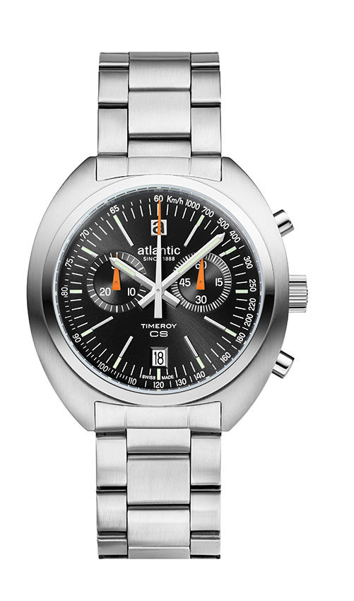 atlantic-watch-timeroy-chrono-ne-chronograph-schwarz-silber-stahl image 1