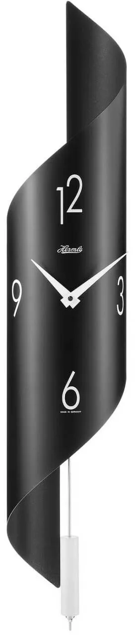 hermle-70944-292200-wanduhr-savanna-ii-quarz-schwarz-wei image 1