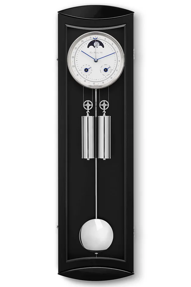 hermle-regulator-mornington-ii-schwarz-seilzug-8-tage-71026-740058 image 1