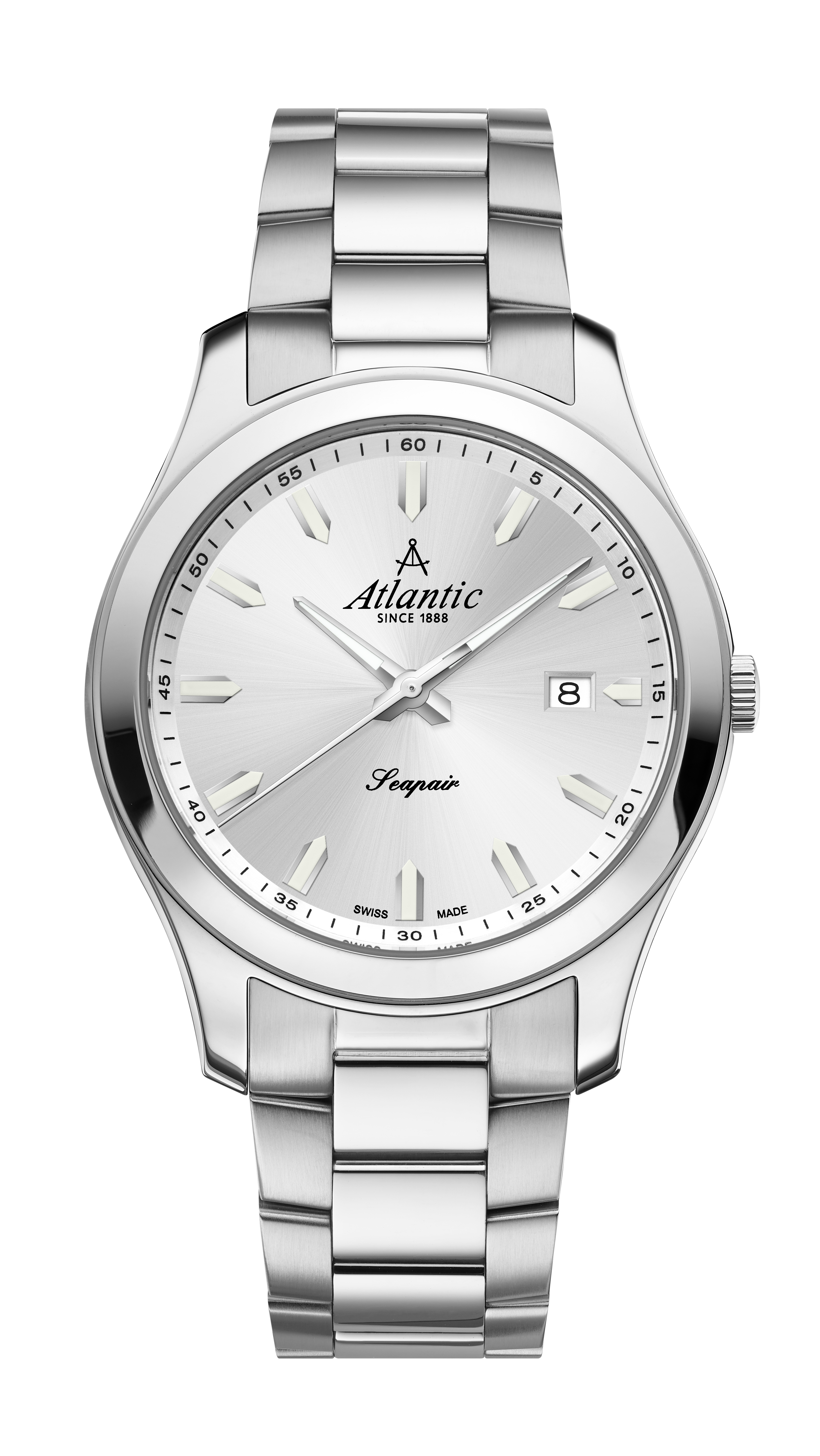 atlantic-watch-seapair-gents-quartz-herren-armbanduhr-silber-edelstahl image 1