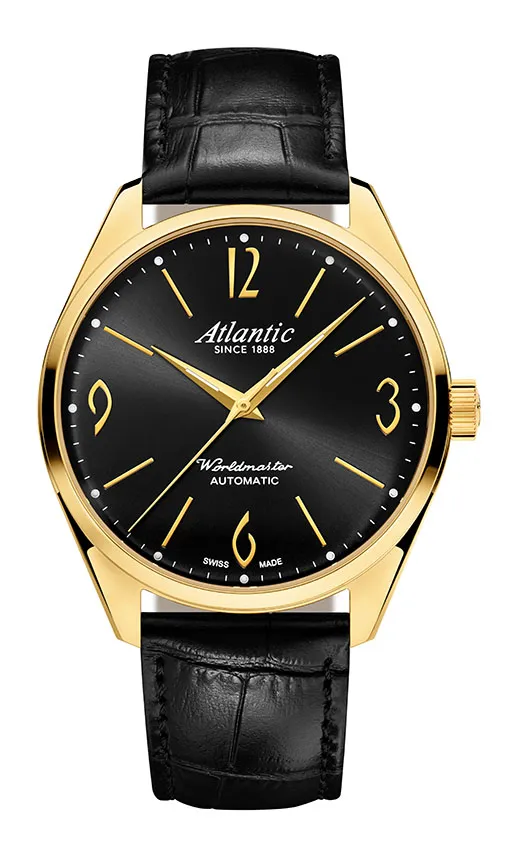 atlantic-watch-worldmaster-art-deco-automatic-herrenuhr-pvd-leder-schwarz image 1