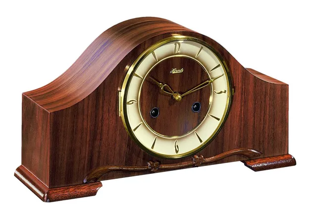 hermle-21142-070340-traditionelle-tischuhr-holz-braun-18x33x10-cm image 1