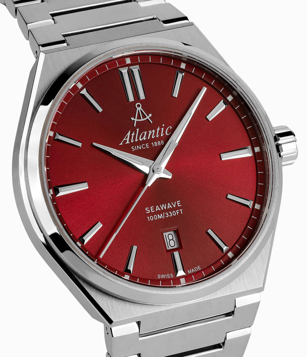 atlantic-watch-seawave-gents-herrenuhr-rot-40mm-swiss-made image 4