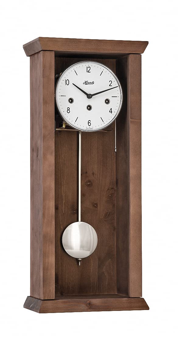 hermle-wanduhr-holz-braun-67-cm-mechanik-gitterpendel image 7