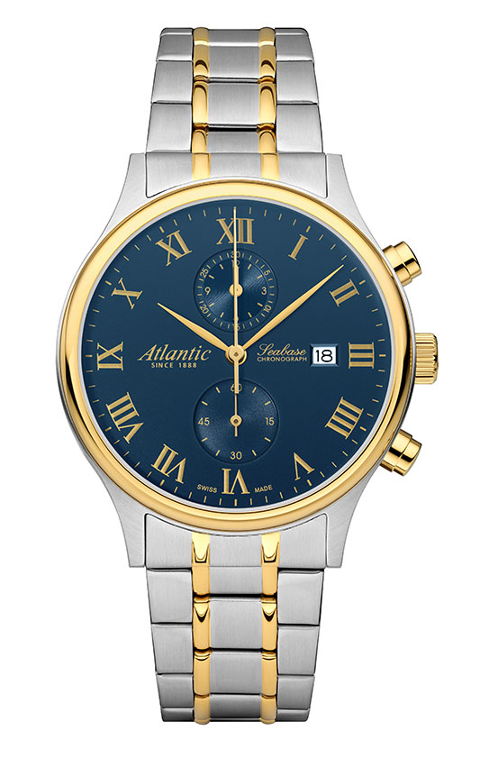atlantic-watch-seabase-chronograph-pvd-bico-blue-roman image 1