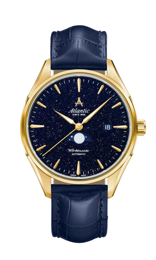 atlantic-watch-worldmaster-nightsky-mondphase-herrenuhr-gelbgold-pvd-blaues-aven image 1