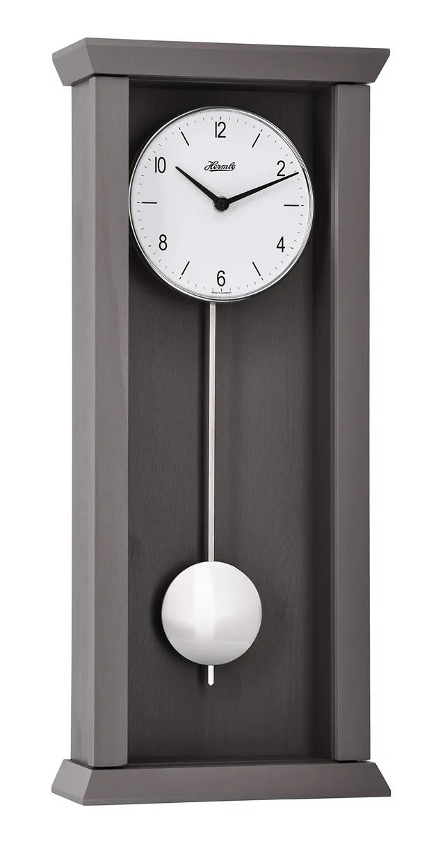 hermle-71002-u82200-pendelwanduhr-quarz-barista-grau-57-cm image 1