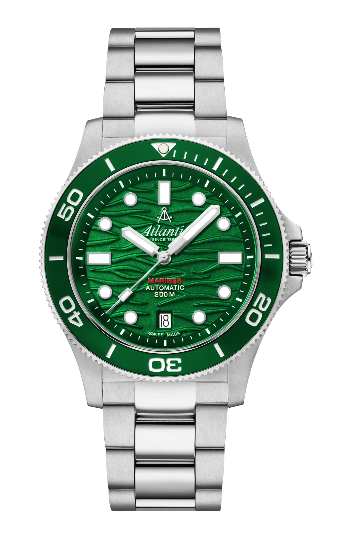atlantic-watch-mariner-wave-automatik-herrenuhr-gr-n-stahl image 1