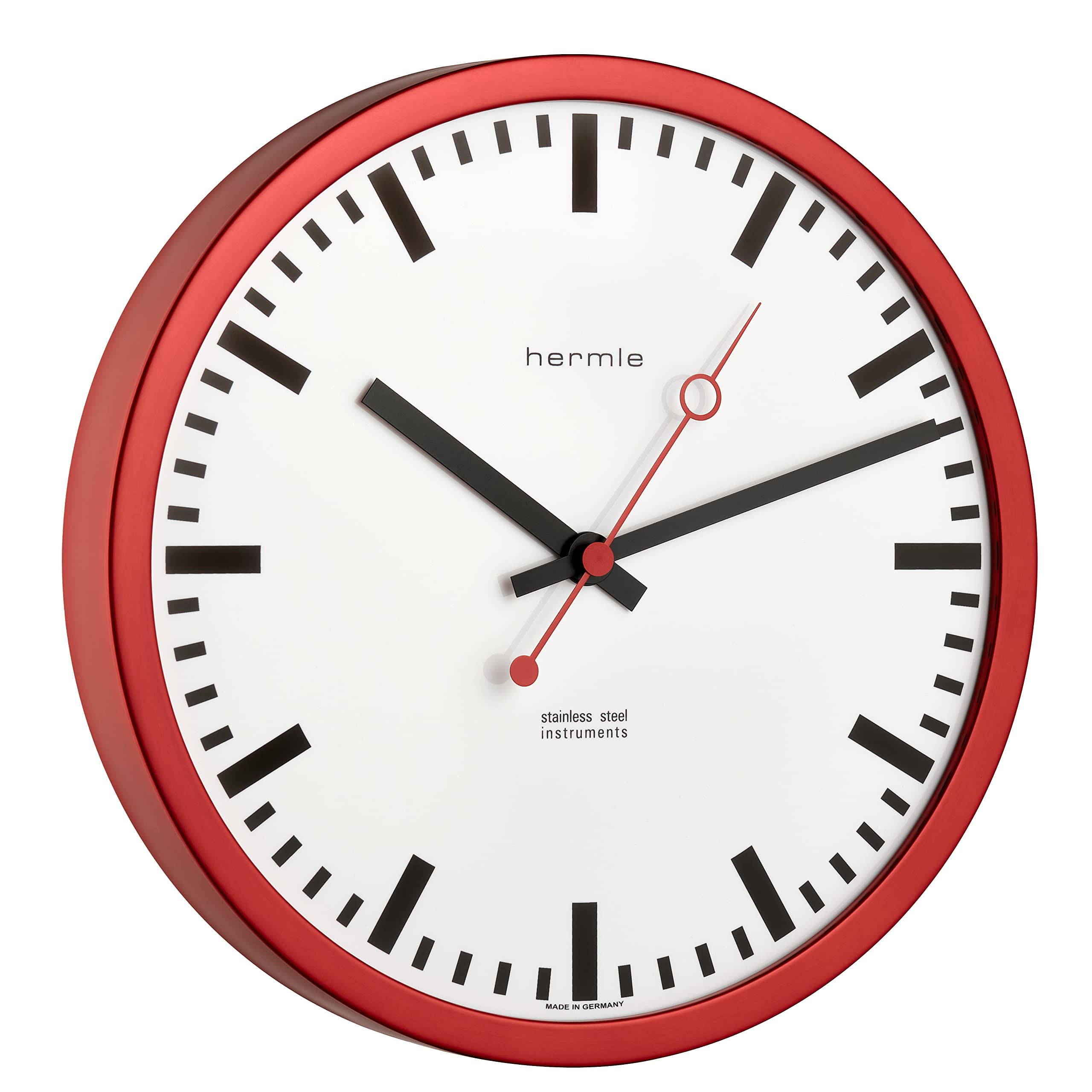 hermle-bahnhofsuhr-30471-362100-quarz-rot image 1