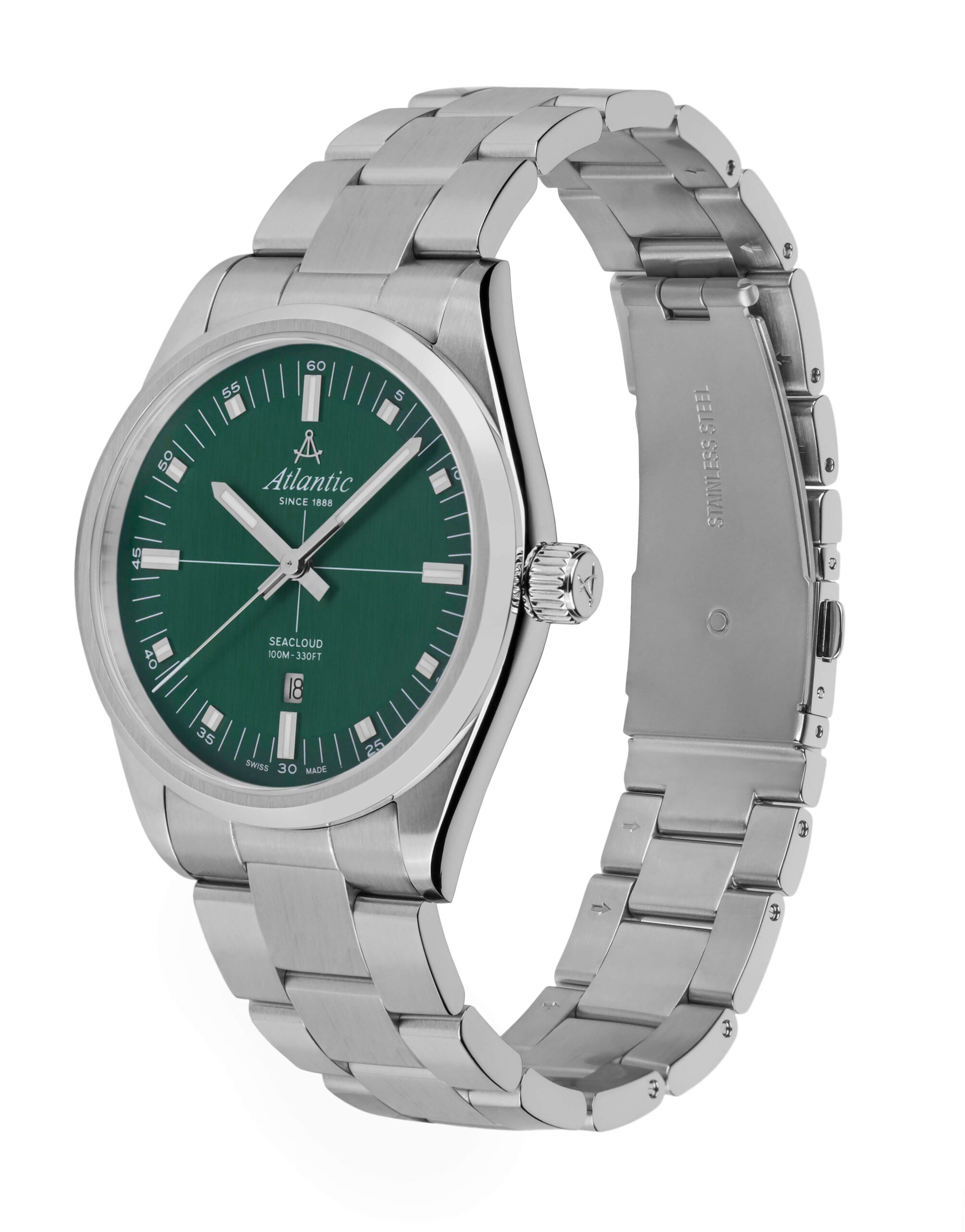 atlantic-watch-seacloud-herrenuhr-gr-n-metallarmband image 3